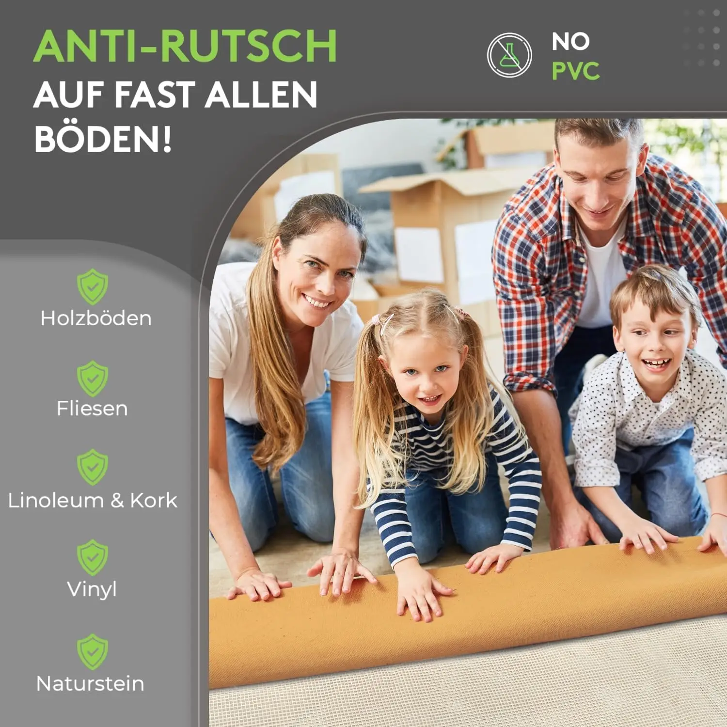 Afbeelding 5: Glasvezel antislipmat Elegant Brons 60x120 cm - Tapijtgaas, ladekussen, kofferbakmat, loopwegbescherming, woonaccessoires, matrasbodem, tapijtstabilisator
