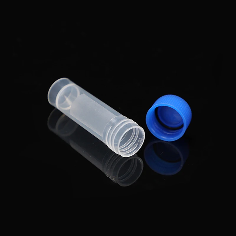 New Laboratory Chemical Plastic Test Tube Vial Sealing Cap Packaging Container Office School Chemicals 10Pieces * 5ML Laboratory