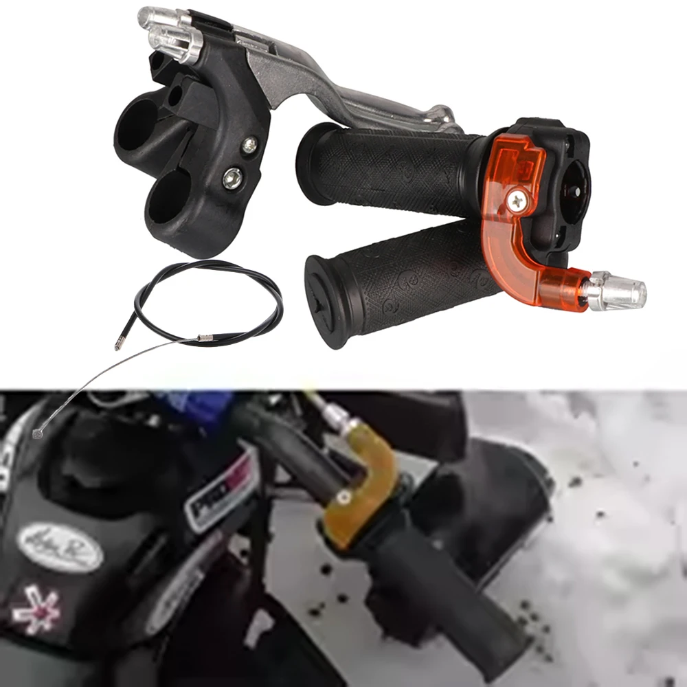

22mmTwist Throttle Accelerator Handlebar Hand Grip Cable For 47 49cc Mini Dirt Bike ATV Quad Pocket Mini Motorcycle