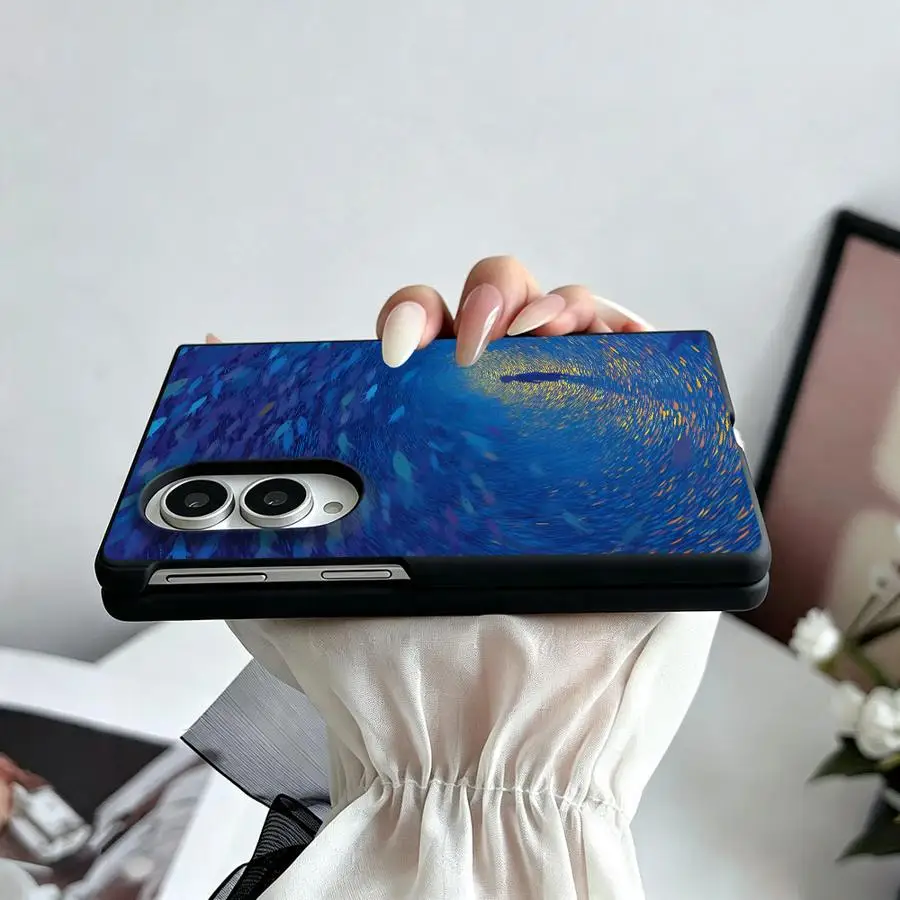 Phone Cover Case for Samsung Galaxy ZFold Wide Z Fold 8 ZFold8 Z Fold8 Wide Marine Organism Shell