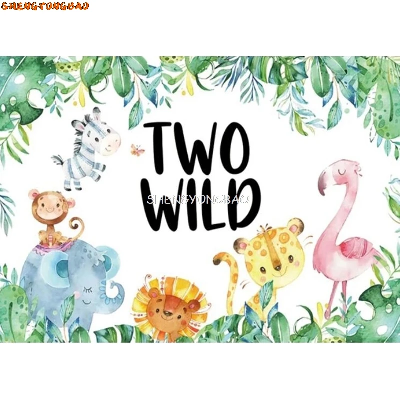 Newborn Cartoon Dinosaur Happy Birthday Party Decoration Photography Backdrop Props Photocall Baby Shower Photo Background HR-03