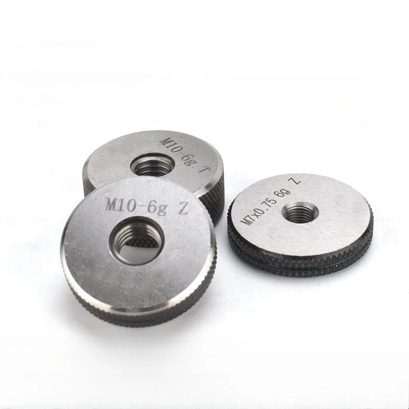 H 1SET(1*GO+1*NOGO) 6g M16-M25 Non-Standard Metric Fine Tooth Thread Ring Gauge Measure Tool X0.5/0.75/1.0/1.25/1.5/2.0