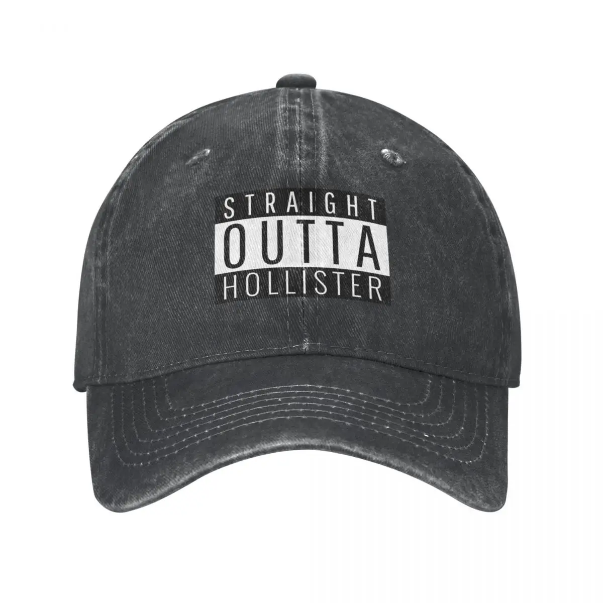 Straight Outta Hollister California Cowboy Hat Golf Hat Beach Outing Golf Cap Men's Hats Women's