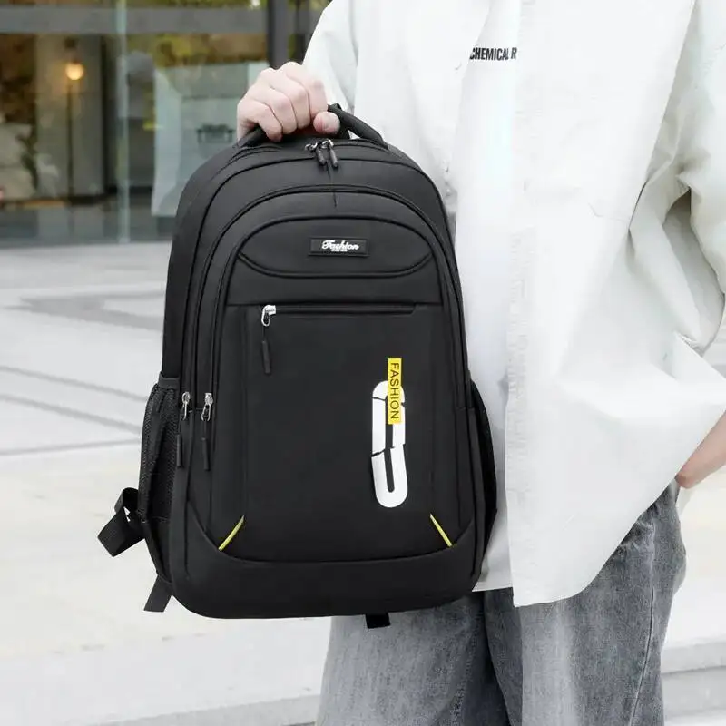 

Деловой мужской рюкзак большой вместимости, модная универсальная школьная сумка с двойными лямками, высококачественная студенческая сумка