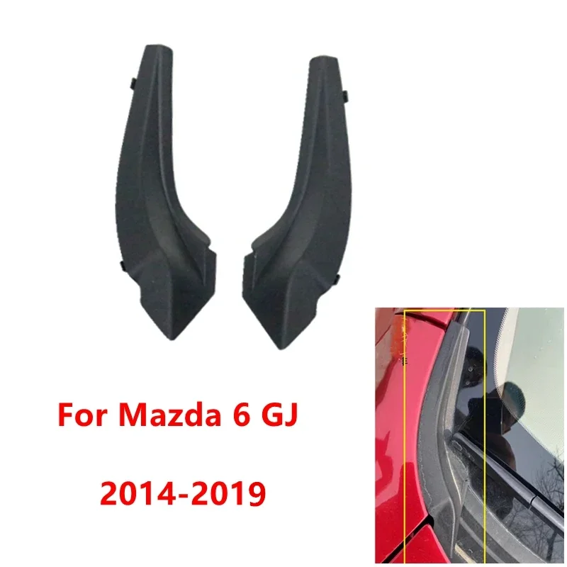 Car Front Windshield Wrap Corner Trim Wiper Side Cover Lid For Mazda 6 GG GH GJ Atenza 2002-2008-2014-2016 2020 2021