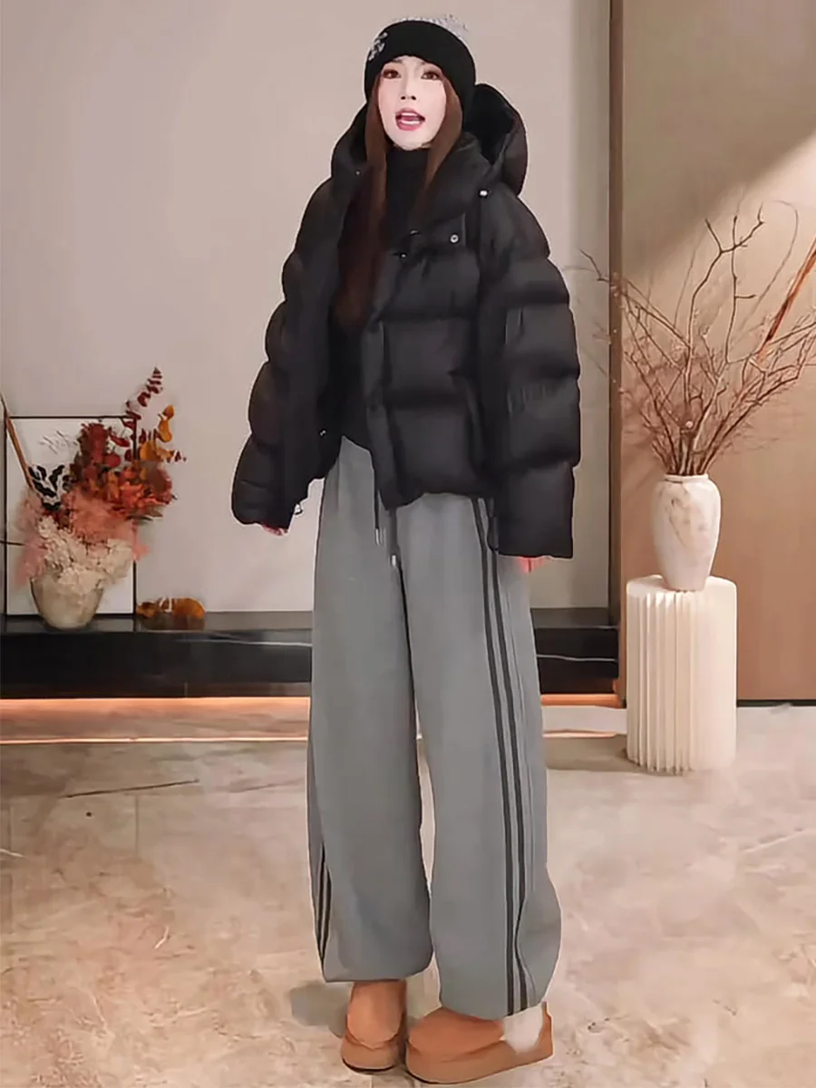 

Женская утепленная пуховая куртка свободного кроя с молнией, повседневная, теплая, для отдыха