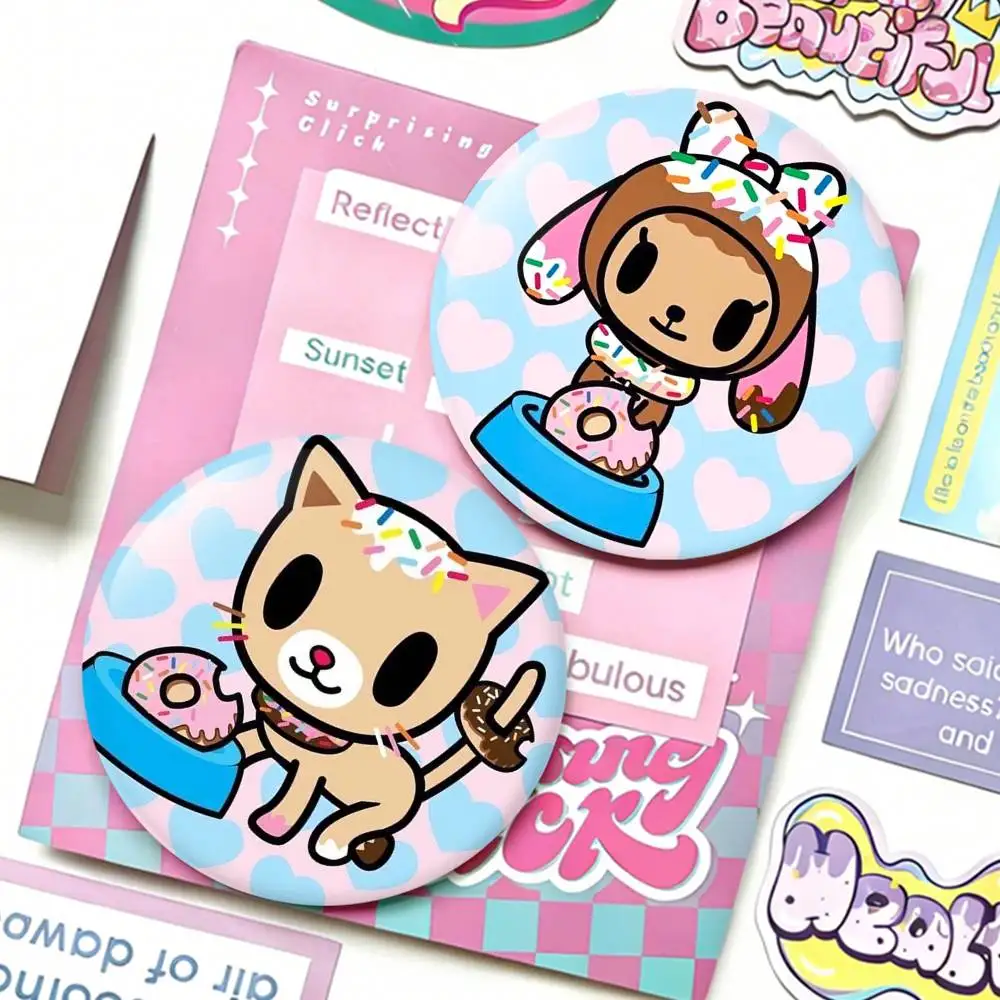 

Japan T-Tokidokis Badges 25 32 44 58 75 mm Round Fans Collect Friends Gifts Brooch Souvenir
