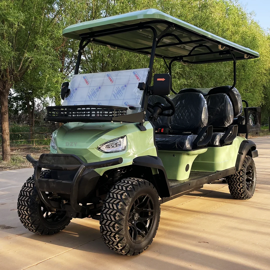 2025 تصميم جديد فائدة 4 + 2- مقاعد عربات الغولف ev مقعد واحد عربات الغولف بطارية ليثيوم تعمل بالطاقة لمشاهدة معالم المدينة سيارة المصنوعة في الصين #6