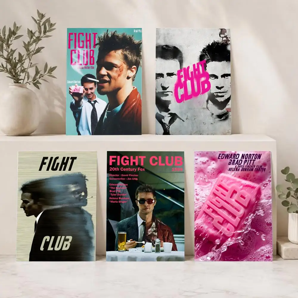 Gritty Psychological Movie F-Fight Club Poster Series HD Wall Living Room Home Decor Gift