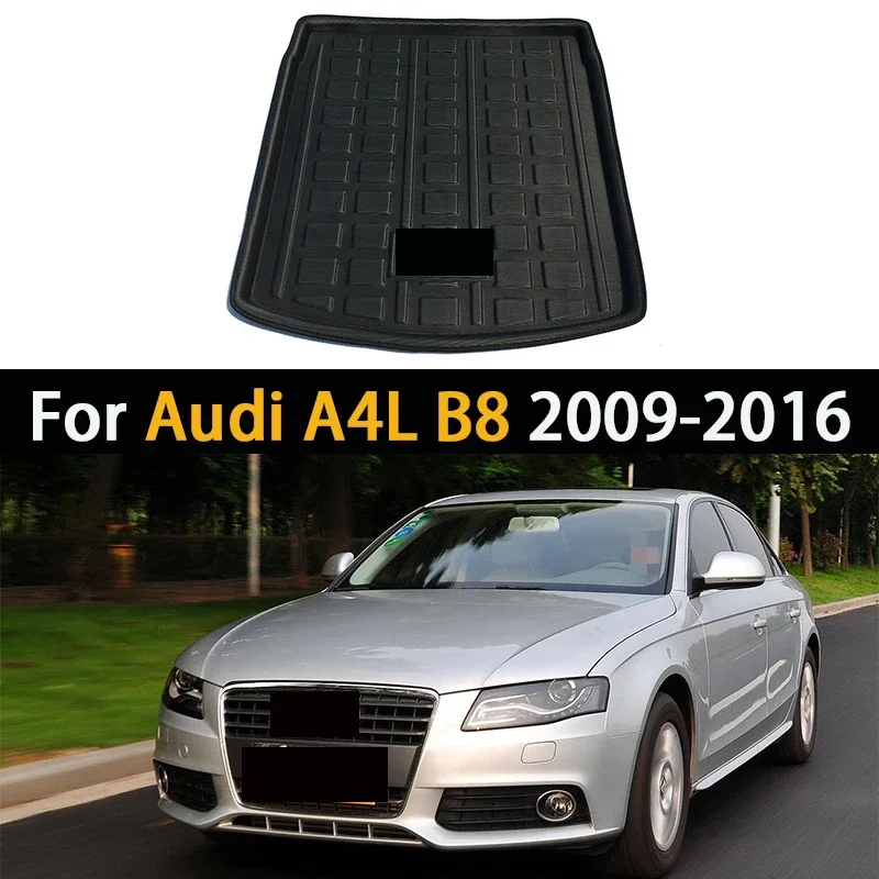 

Car Rear Trunk Mat Luggage Tray Protector Waterproof Boot Floor Anti Mud Cargo Accessories For Audi A4L B8 2009-2016 2010 2011