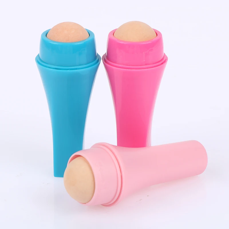 Natural Volcanic Stone oil absorbing ball Face Oil Absorbing Roller Blemish Remover Rolling Stick Bars Makeup Face Care Tool