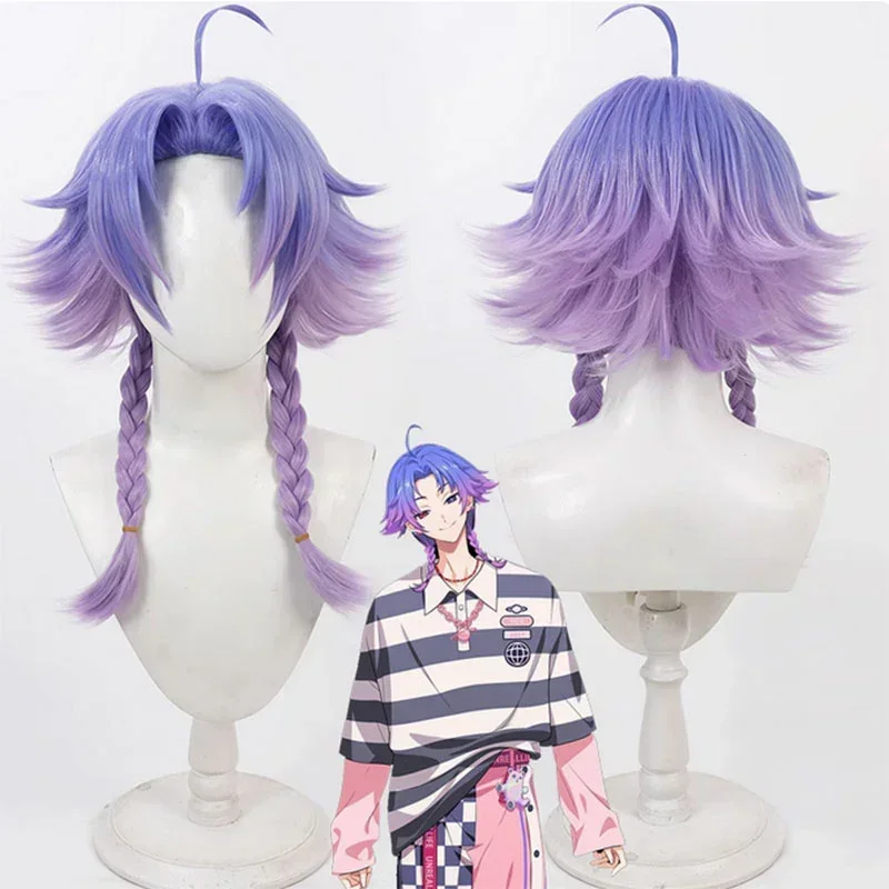

18TRIP L4mps Netaro Yowa Cosplay Wig Synthetic Hair Halloween Costume Anime Party Wigs+ Wig Cap