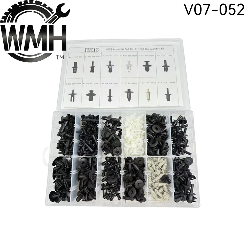 Auto Fastener Clip Mixed Car Body Push Retainer Pin Rivet Bumper Door Trim Panel Fastener Kit Car Clips Box for BMW Mercedes