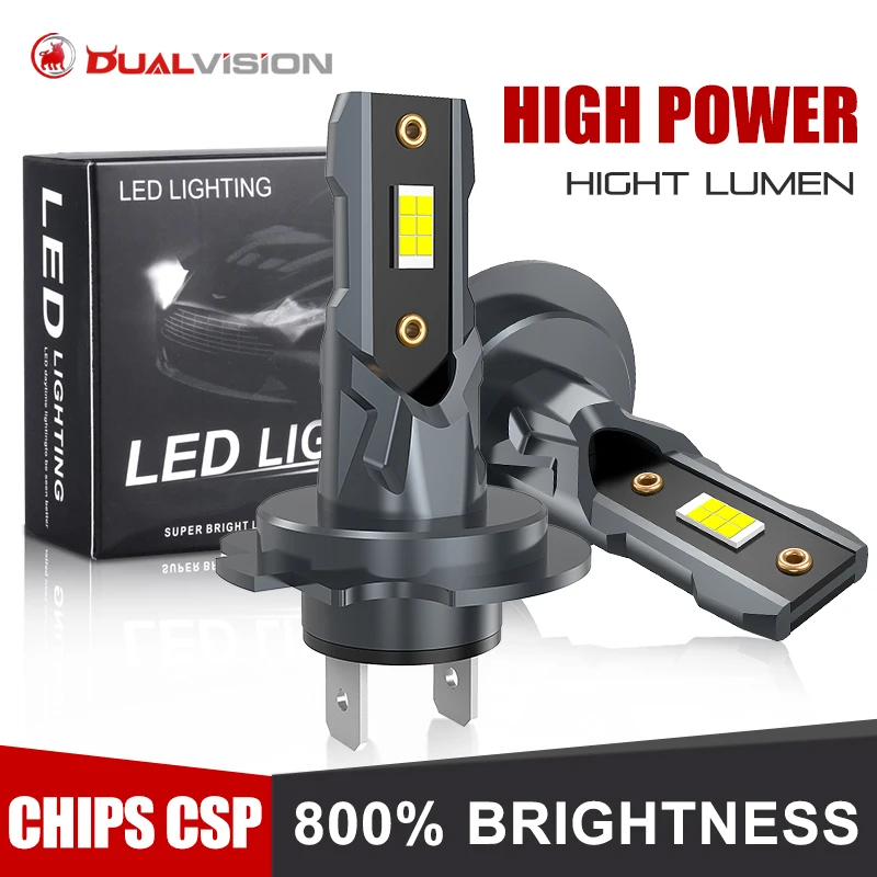 

110W H7 LED Headlight Turbo LED Head Lamp Bulbs High Power H7 3580 CSP Chips 1:1 Design Mini Size Fan Car Light Fog Lamp 2pcs