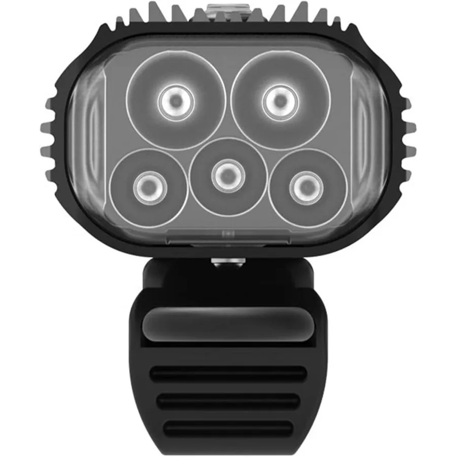 Mega Drive Bicycle USB Rechargeable Durable Weather-Resistant IPX7 White LED Front Light with Multiple Solid Flash Modes for Ou