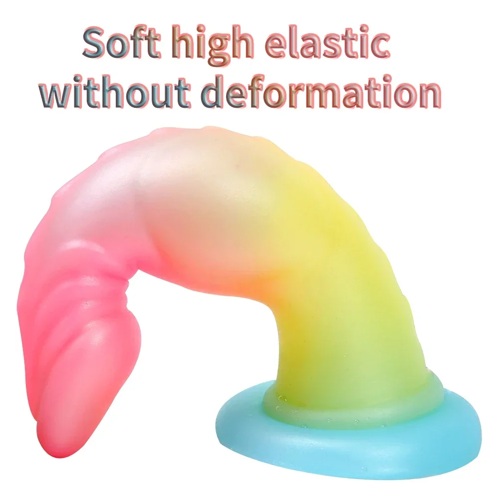 Colored Monster Dildo Anal Plug with Suction Cup Silicone Big Butt Plug Adult Sex Toys for Men Women Anal Vagina Massager Tool