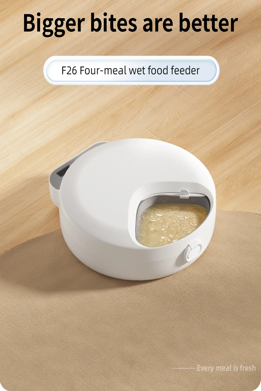 4 Meals Freshness Dry Wet Food Automatic Pet Feeder Cat Smart Feeding Dog Food Dispenser Button Timing Cat Dog Slow Feeding Bowl