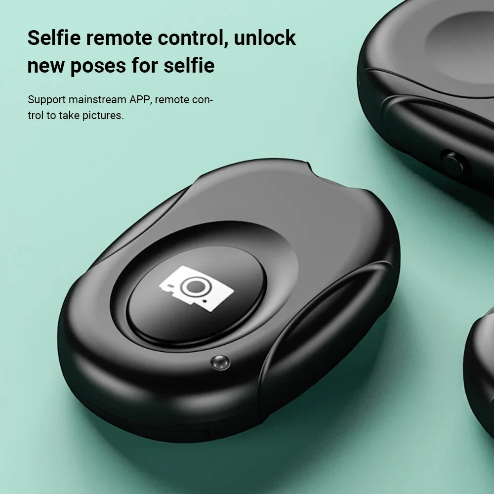 

ZLRLMHY New Mini Wireless Selfie Shutter Control Bluetooth Remote Camera, Suitable for IPhone/Android Photo and Video Hands Free