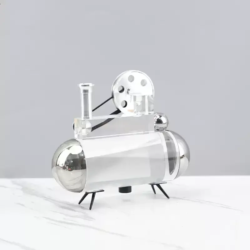 Creative Geometric Crystal Player Phonograph Art Decoration Ornament Porch TV Cabinet Home Decoration 17.5 7 26.5cm