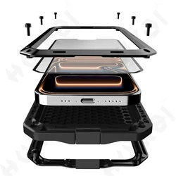 Case For iPhone 17 16 15 14 13 12 11 Pro Max XS XR 8 Plus SE Metal Heavy Duty 360 Full Body Shockproof Armour Protective Cover