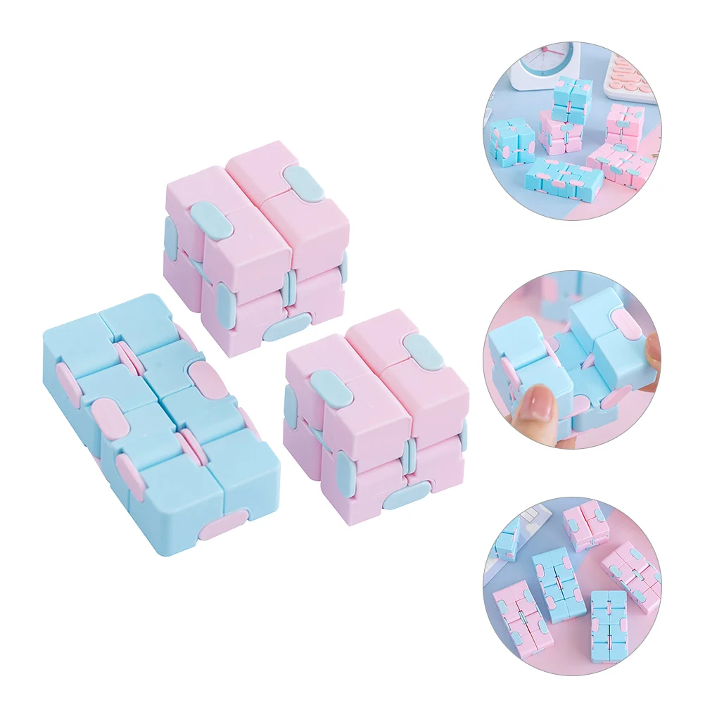 3 Pcs Unlimited Creativity Cube Intellectual Toy Toys Children Infinite Kids Puzzle Box Relieving