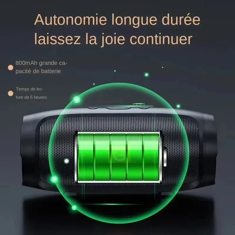 Lenovo Portable Wireless Speakers TF USB FM Bluetooth 5.4 Dual Speaker Stereo Playback Voice Broadcasting Subwoofer Speaker New