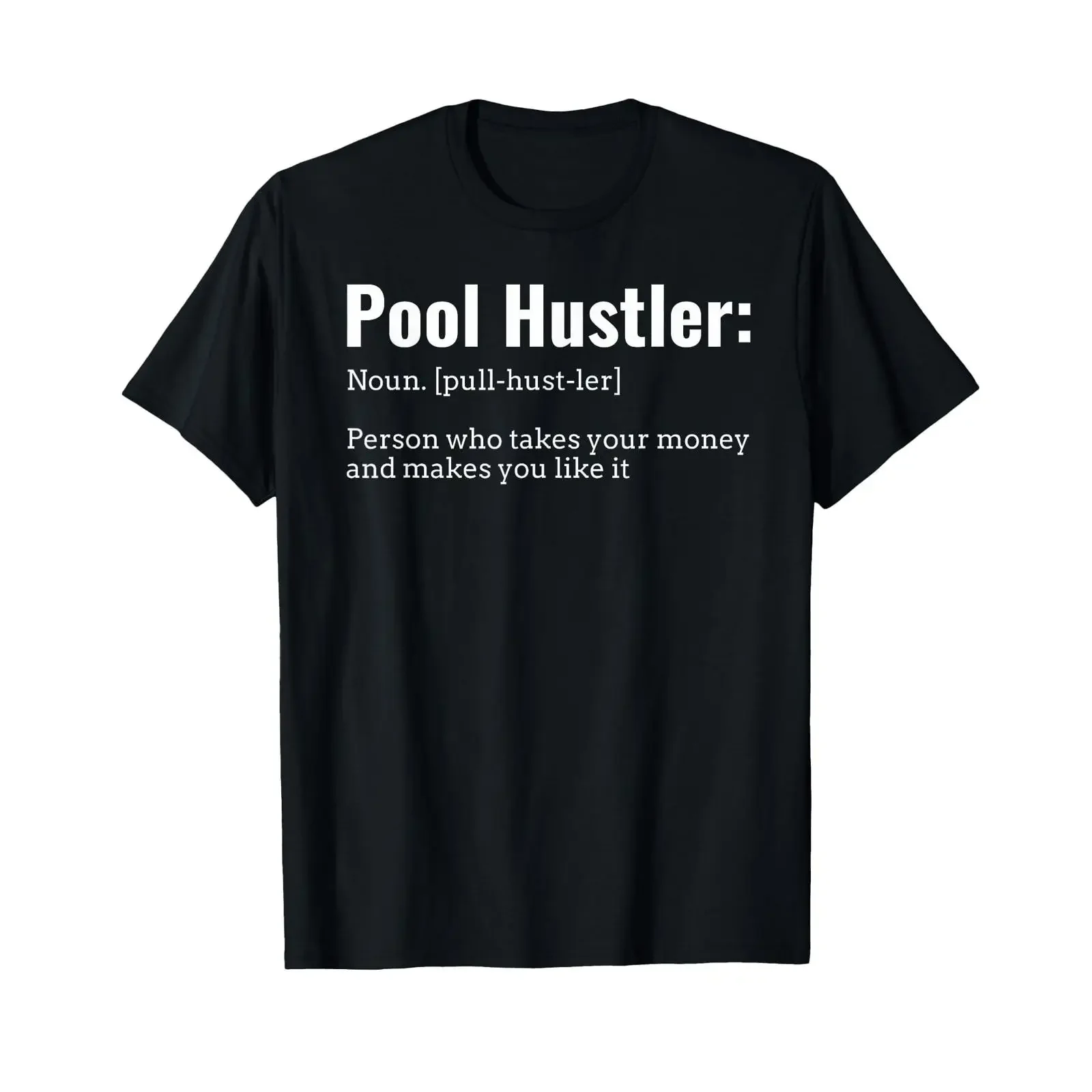 Pool Hustler Definition Billardhalle Lustiges Design T-Shirt Vintage gewaschen leicht abgenutzt für den Alltag Vielseitige Streetwear