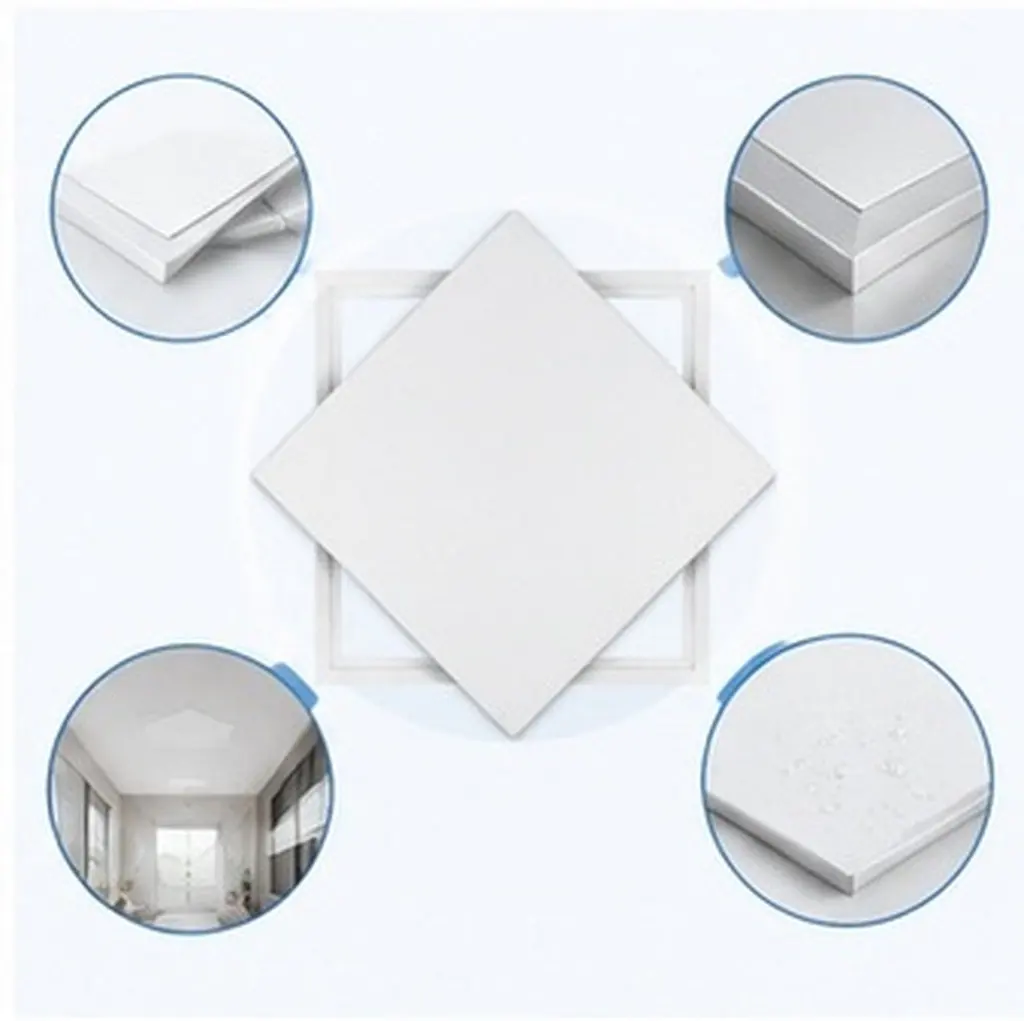 Bathroom Ceiling Access Panel Aluminum Alloy Access Door Maintenance Vent Cover for Drywall Plumbing Electrical Air Conditioning