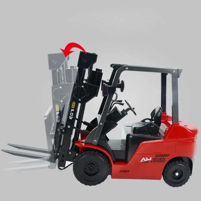 2.4g Rc Carrello Elevatore di Controllo Remoto Giocattolo 1/8 Carrello Elevatore Auto Dimostrazione Ha Condotto La Luce Auto Modello Fresco Per Bambini Giocattoli Di Natale Ragazzo regali