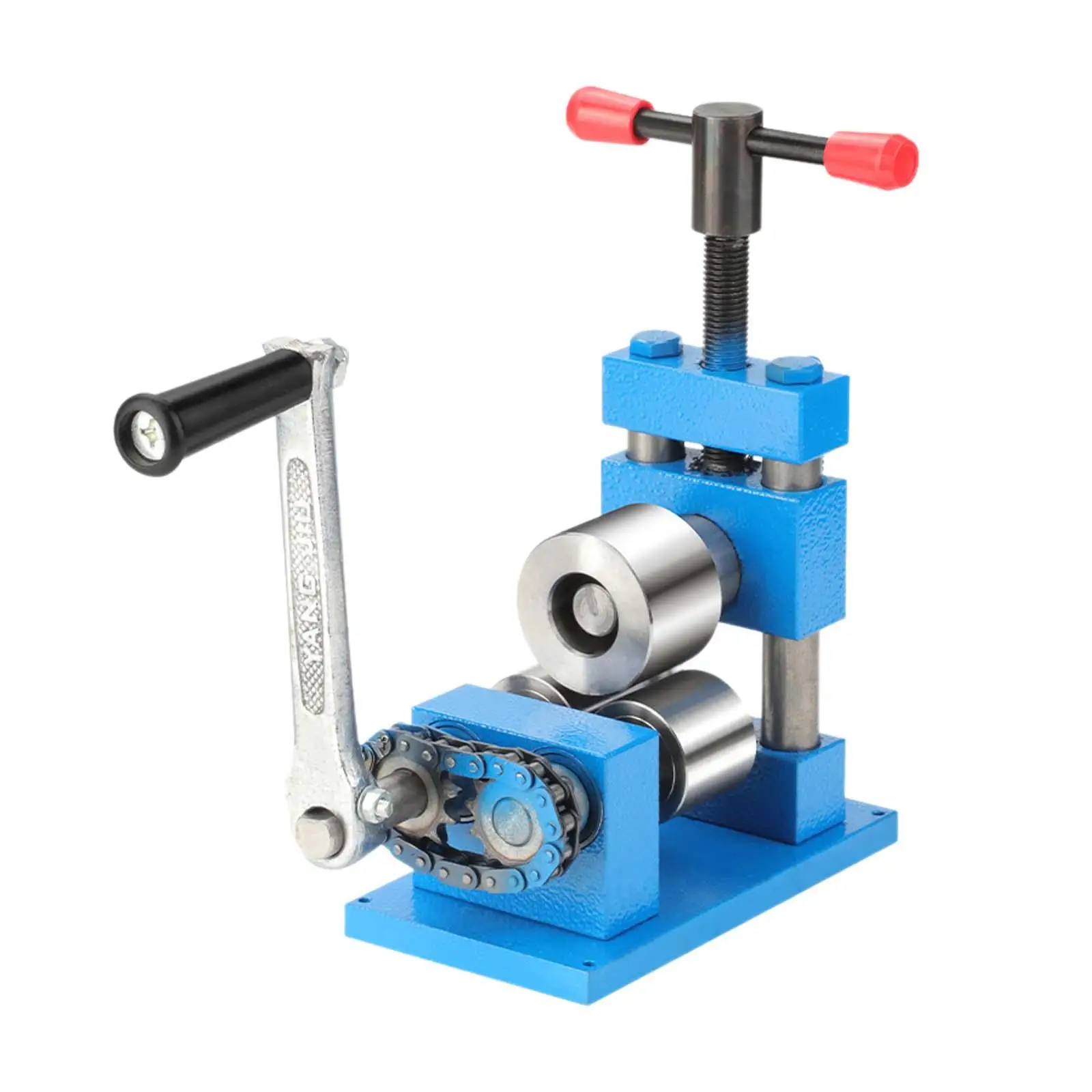 Rolling Mill Machine Sturdy Manual Hand Crank Tableting Tool Jewelry Making Machine for Bracelet Earring Jewelry Ring Designer