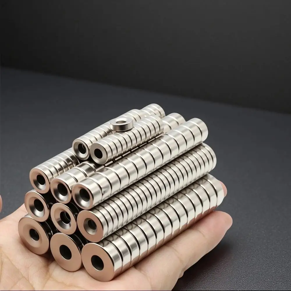 

Powerful Neodymium Magnet Round Super Strong Magnets N35 with hole NdfeB Permanent Magnetic imanes Refrigerator Magnet