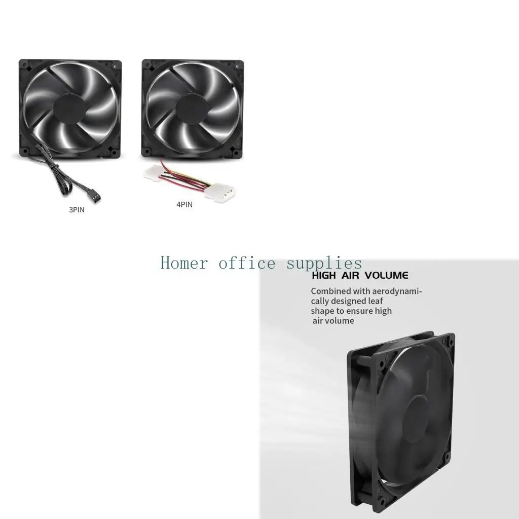 

K43B 120 мм 12025 Вентиляторы для компьютерных корпусов для настольных компьютеров Тихий охлаждающий вентилятор для процессора