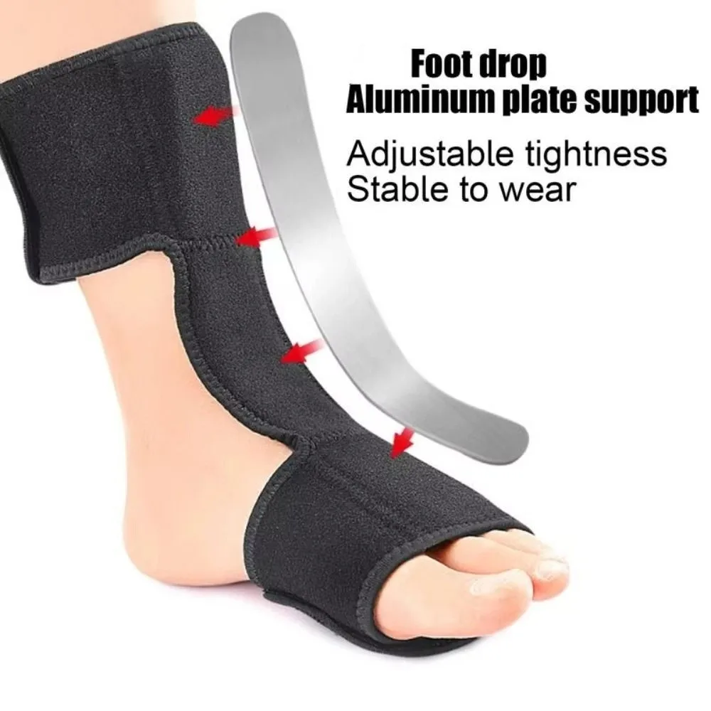 Aluminum Bar Support Foot Splint Brace Adjustment Compression Dorsal Drop Foot Orthopedic Brace Breathable Skin-friendly