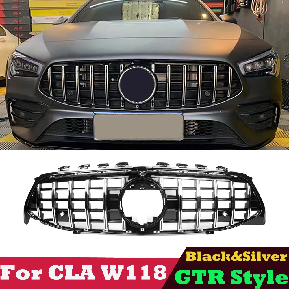 

Решетка для переднего бампера C118 W118 X118 GTR, решетка для Mercedes CLA Class 2020 2021 2022 CLA200 CLA220 CLA250