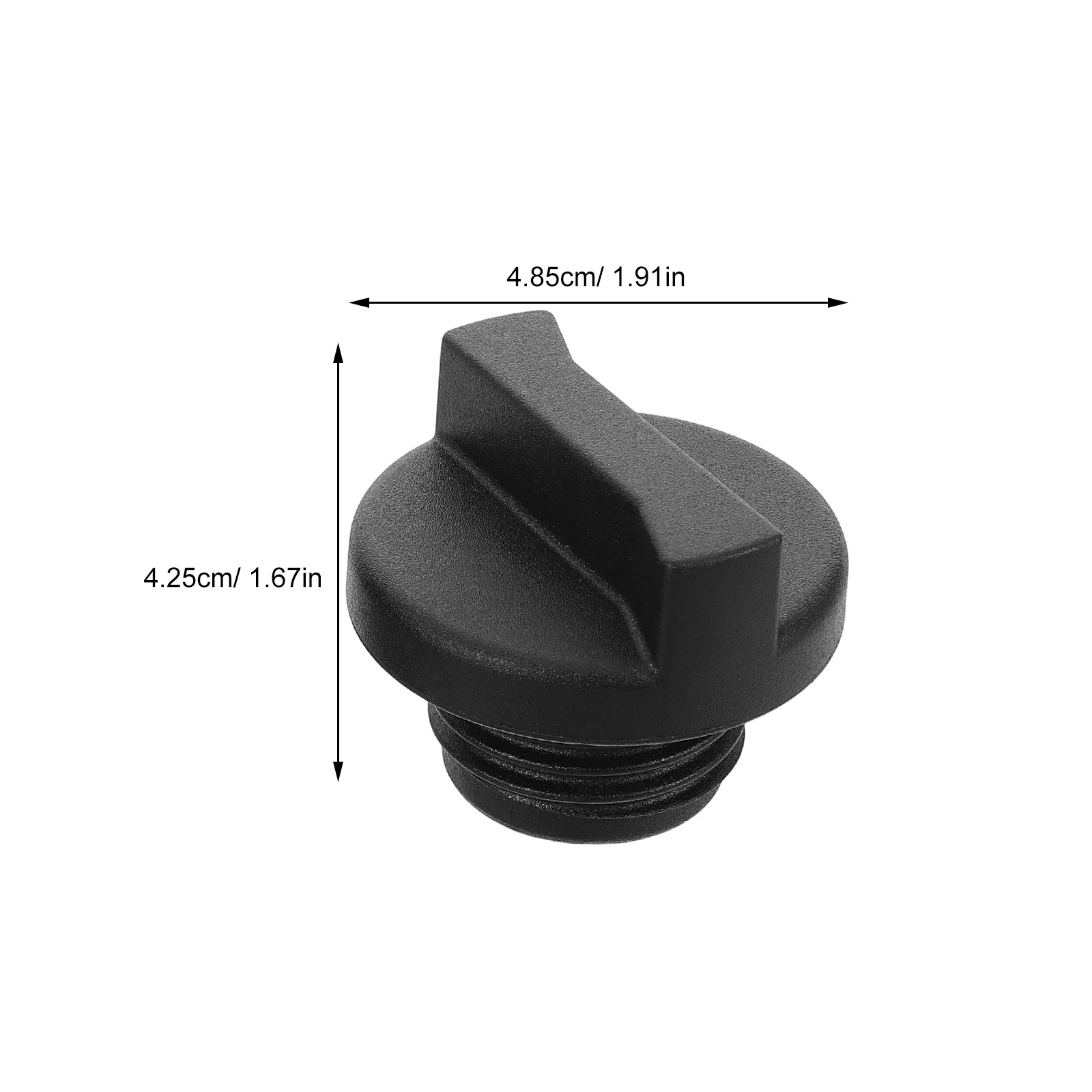 2Pcs Oil Filler Cap Universal High Temperature Plastic Durable Engine Oil Cover Replacement Easy Install Car Part