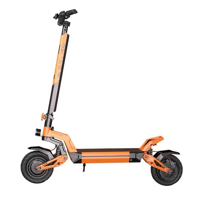 New dual drive 2400W off-road vehicle 80KM endurance electric car folding scooter high power elec scooter