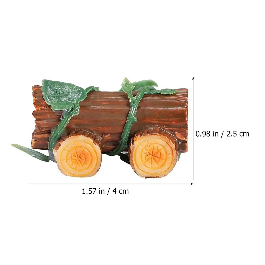 

6Pcs Mini Resin Stump Car Decoration Creative Micro Landscape Ornaments for Desktop Garden Resin Ornaments DIY Ornament