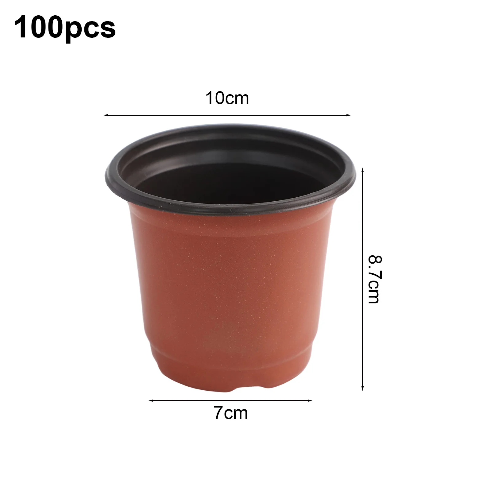 

11*7.7*8.7cm Round Plant Pots Flexible Plant Transplant Pot Decorative Pot Soft Thin Plastic Sustainable Production