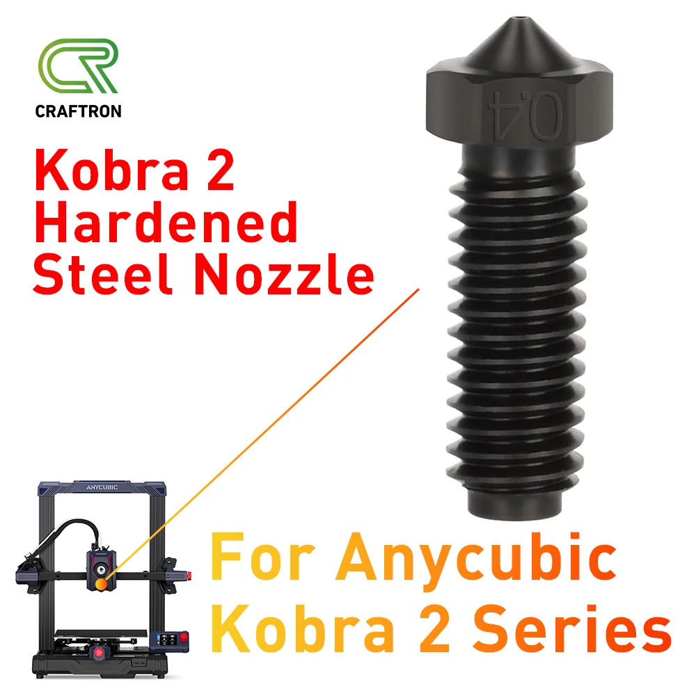 

High Flow Hardened Steel Nozzles For Anycubic Kobra 2 Brass Volcano Nozzle For Kobra 2 Neo Pro Plus Max 3D Printer Parts