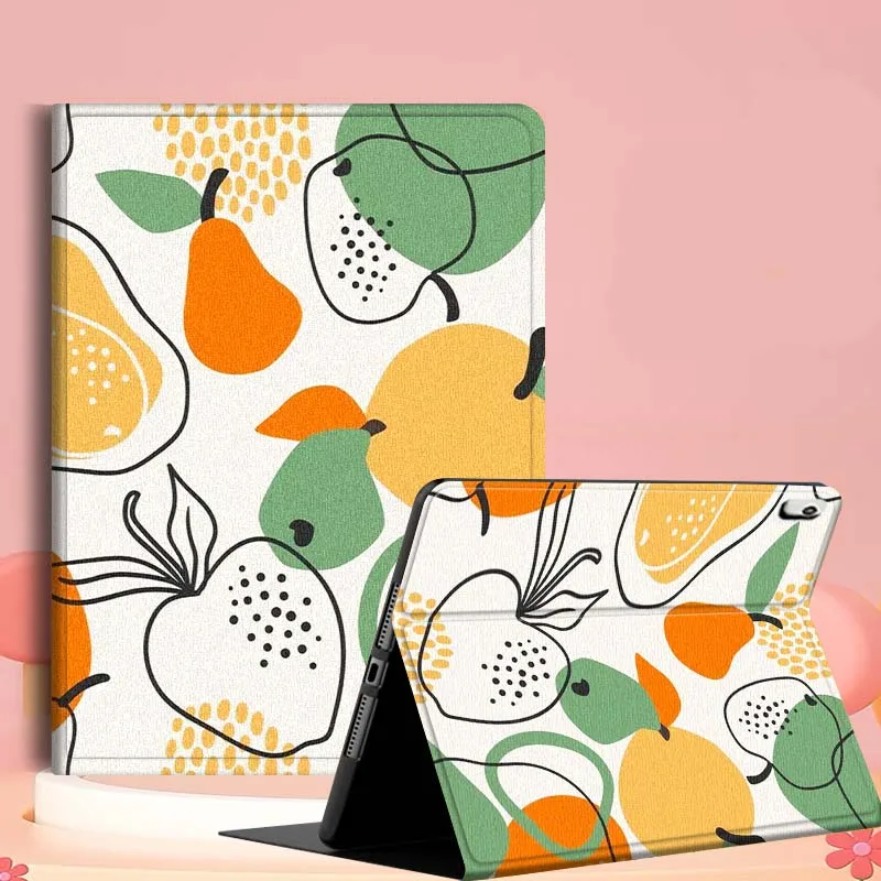 

Fruit Art Creative Pattern For iPad mini Air 1 2 3 4 5 6 7 6th 7th 9 11 13 M3 M2 gen 7.9 8.3 10.9 Inch 2025 Tablet Case