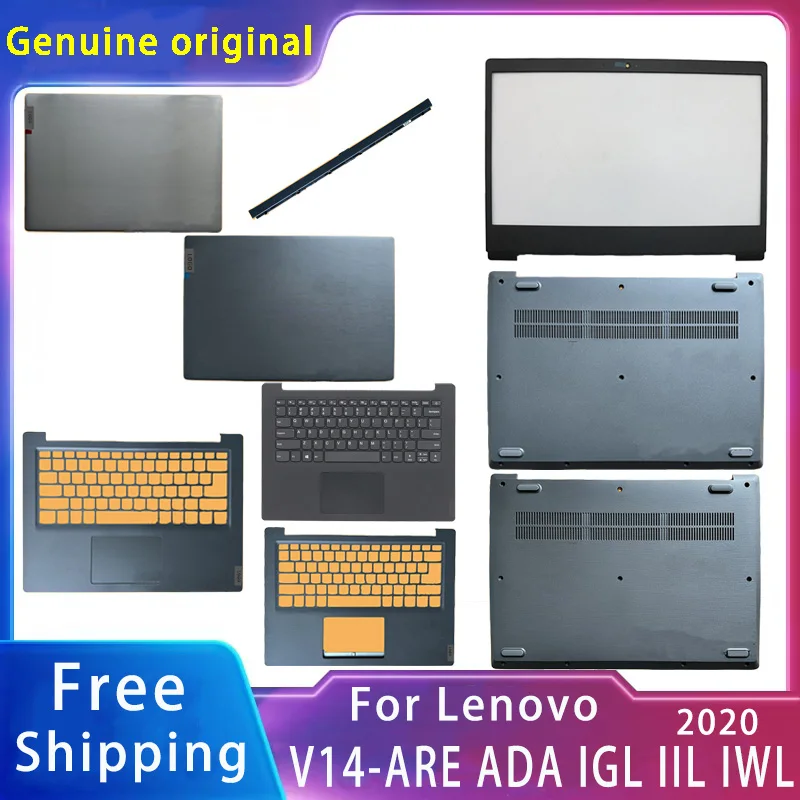 

New For Lenovo V14-ARE ADA IGL IIL IWL 2020;Replacemen Laptop Accessories Lcd Back Cover/Palmrest/Bottom With LOGO 5CB0W44137