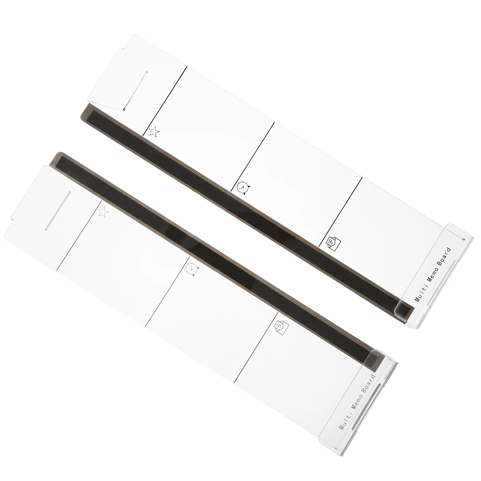 

2 Pcs Memo Board for Computer Monitor Screen Sticker Monitors Message Side Desktop