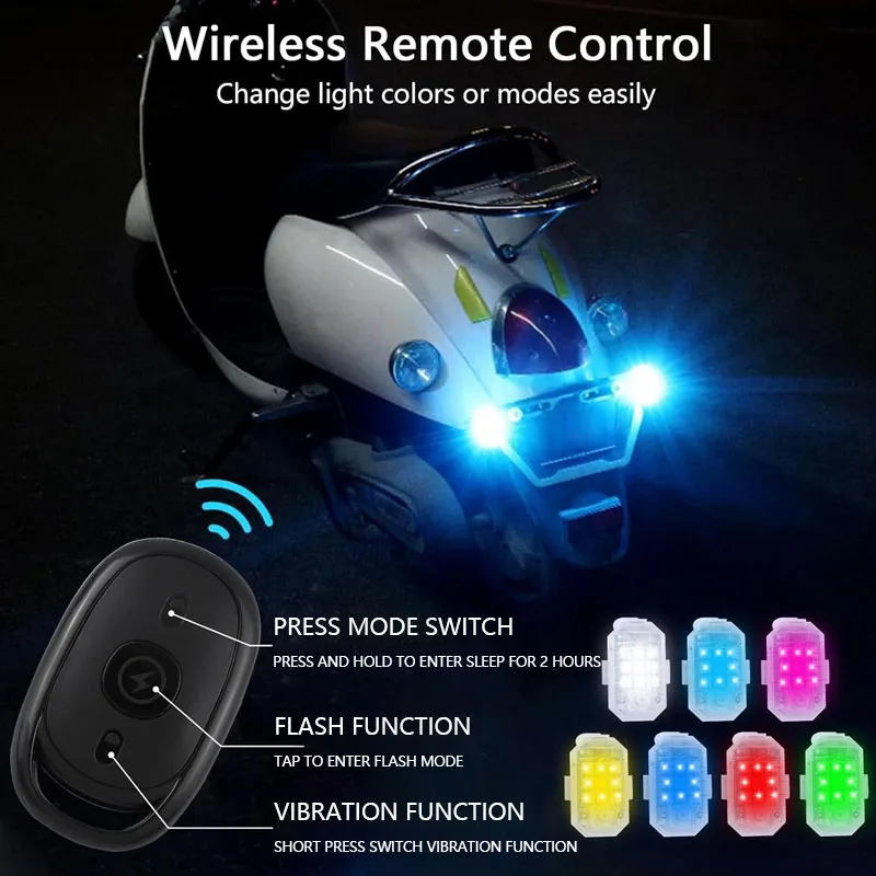

Беспроводной светодиодный стробоскоп для дрона для мотоцикла, автомобиля, велосипеда, пульт дистанционного управления, индикатор предотвращения столкновений, сигнальная лампа, USB-сигнальная лампа