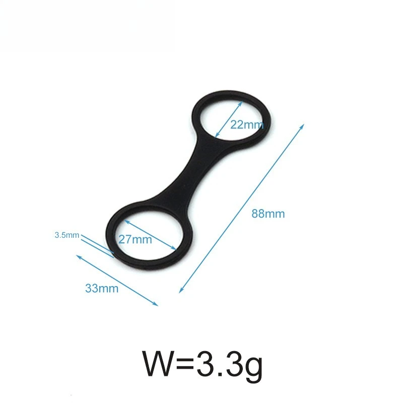 Diving Snorkeling Full Silicone Snorkeling Tube Mirror Tube Buckle 8-character Buckle Fixed Buckle