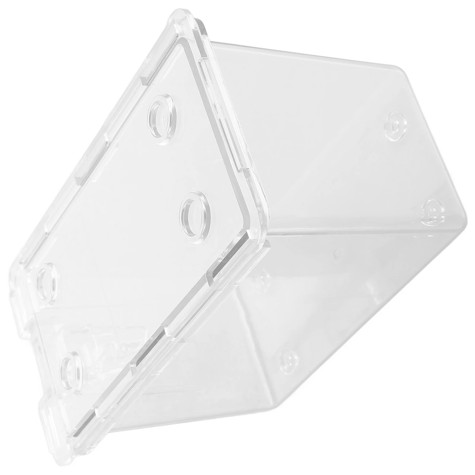 Plastic Lock Box Playing Card Case Organizer Container Storage Holder Carrying Game Clear Boxes