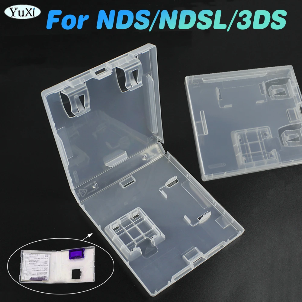 

1Pcs Game Card Cartridge For 3DS NDS NDSL Transparent Protective Box For Nintend DS Lite NDSi Plastic Game Card Storage Case