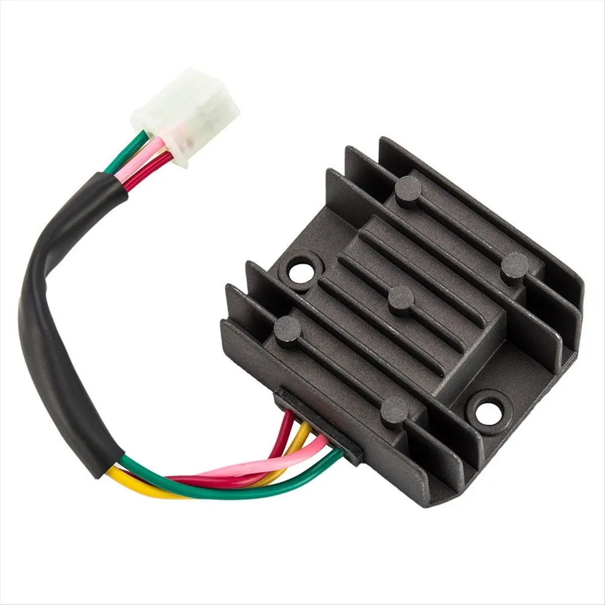 NCSMT Universal 4 Wire Full Wave Black Motorcycle Regulator Rectifier 12V DC Bike Quad