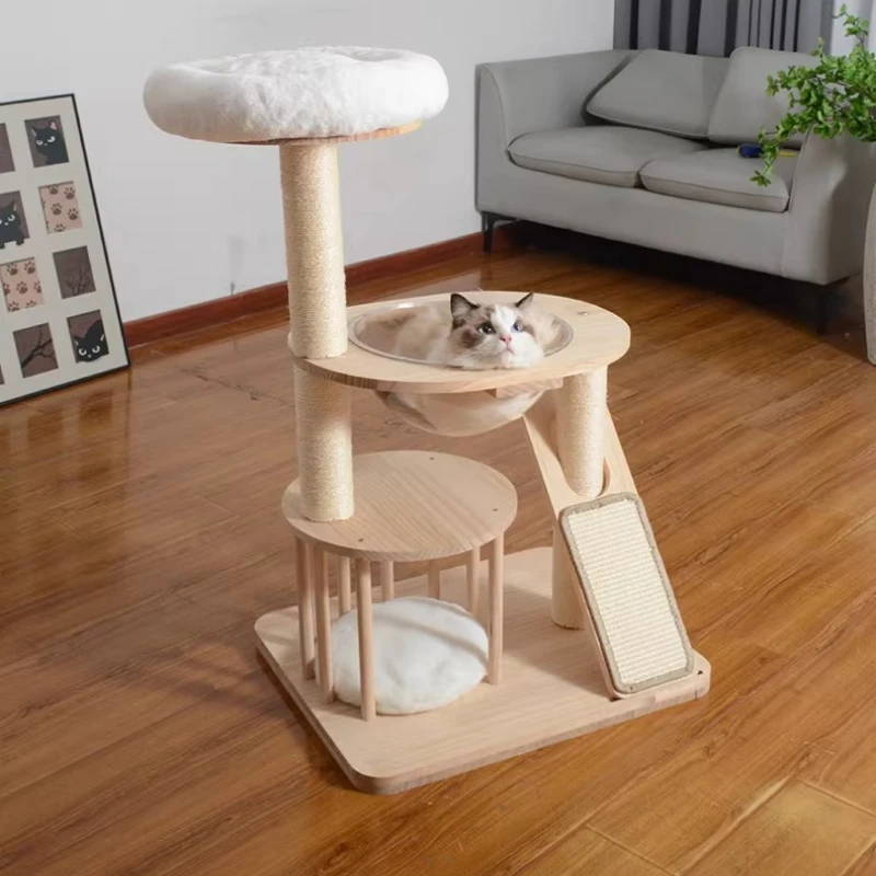

Supplies Scrapers Cat Tower Accessories Toys House Indoor Cat Tower Towers Sandbox Large Tree Post Arranhador Para Gato Cat Toy