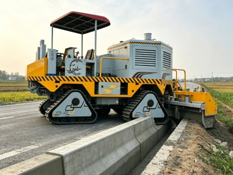 Hydraulic Powered Concrete Profile Paver, Crawler Slipform Machine For Municipal Median Divider On‑Site Concrete Pouring