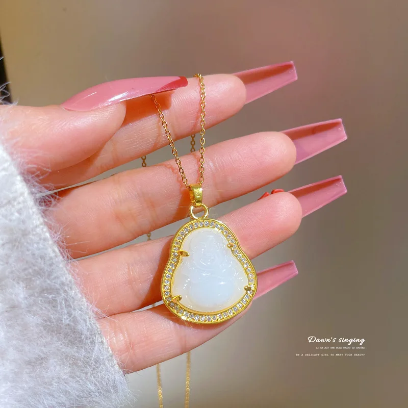 Fashionable micro-set anti-fading and anti-allergy full diamond necklace for women, collar chain, trendy light luxury accessory.